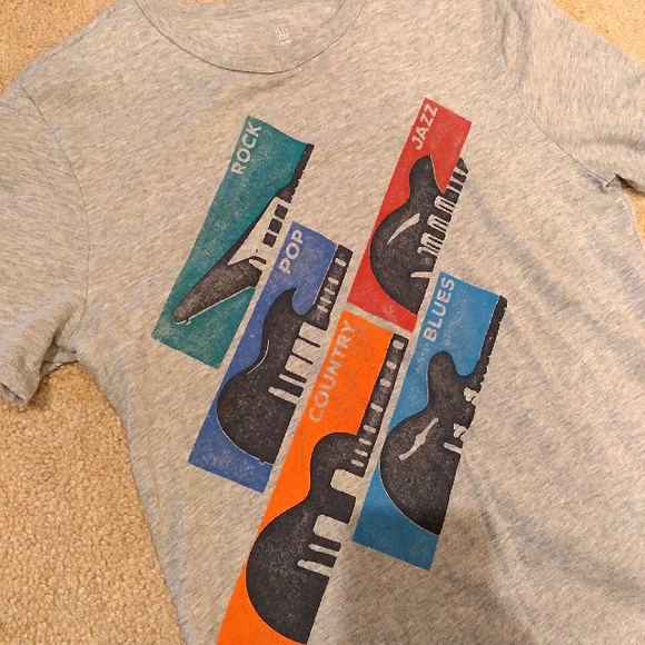 Gap Kids Music Graphic Crew Neck Short Sleeve Tee - Picture 1 of 3